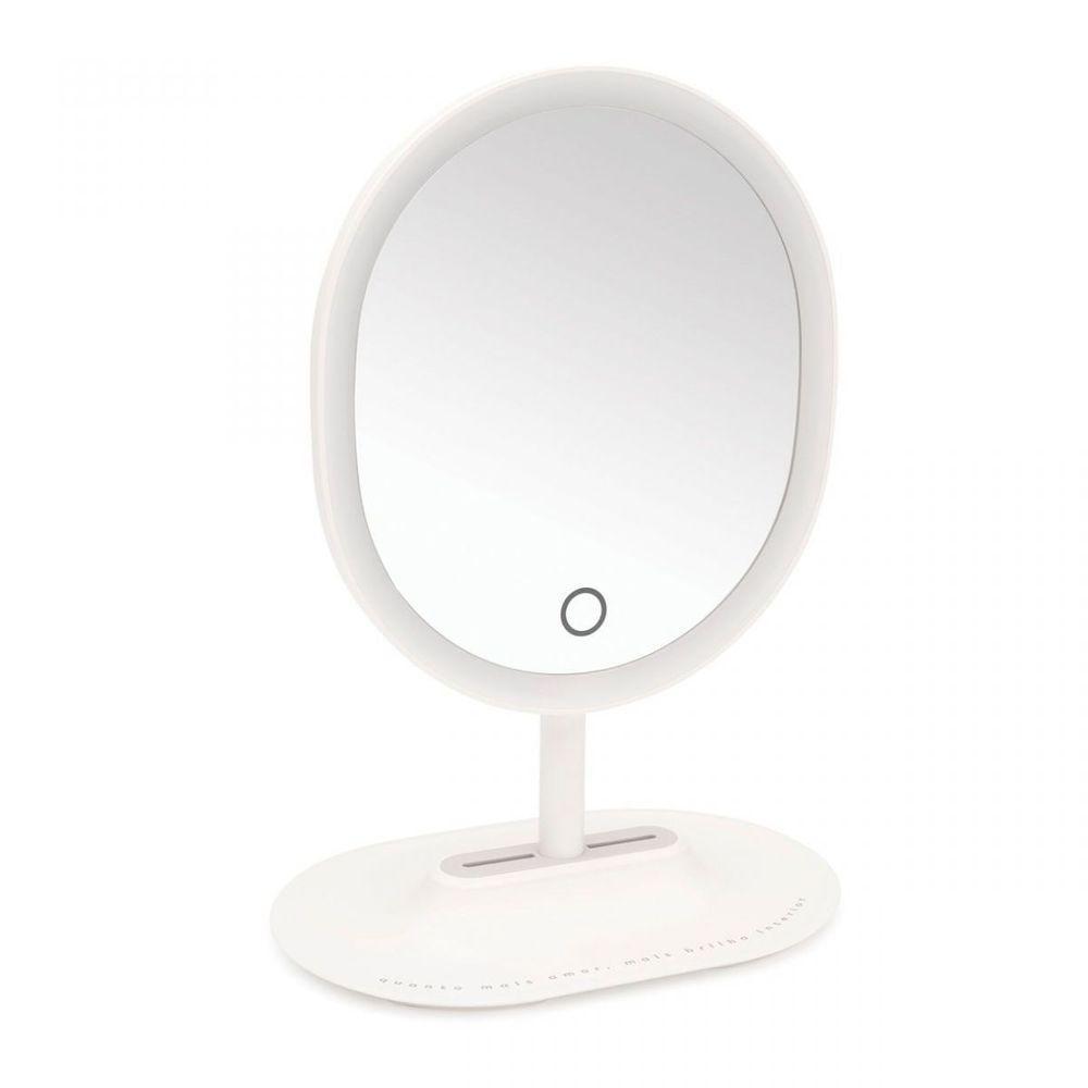 Espelho De Mesa Com Led E Aumento Brilho - 6