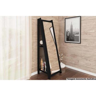 Multiuso Quarto Espelho Rt 3083 Preto - Movelbento