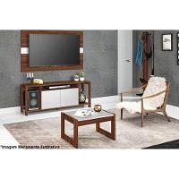 Mesa Centro Sala AZ1022 Branco/Nogal - Tecno Mobili - 1