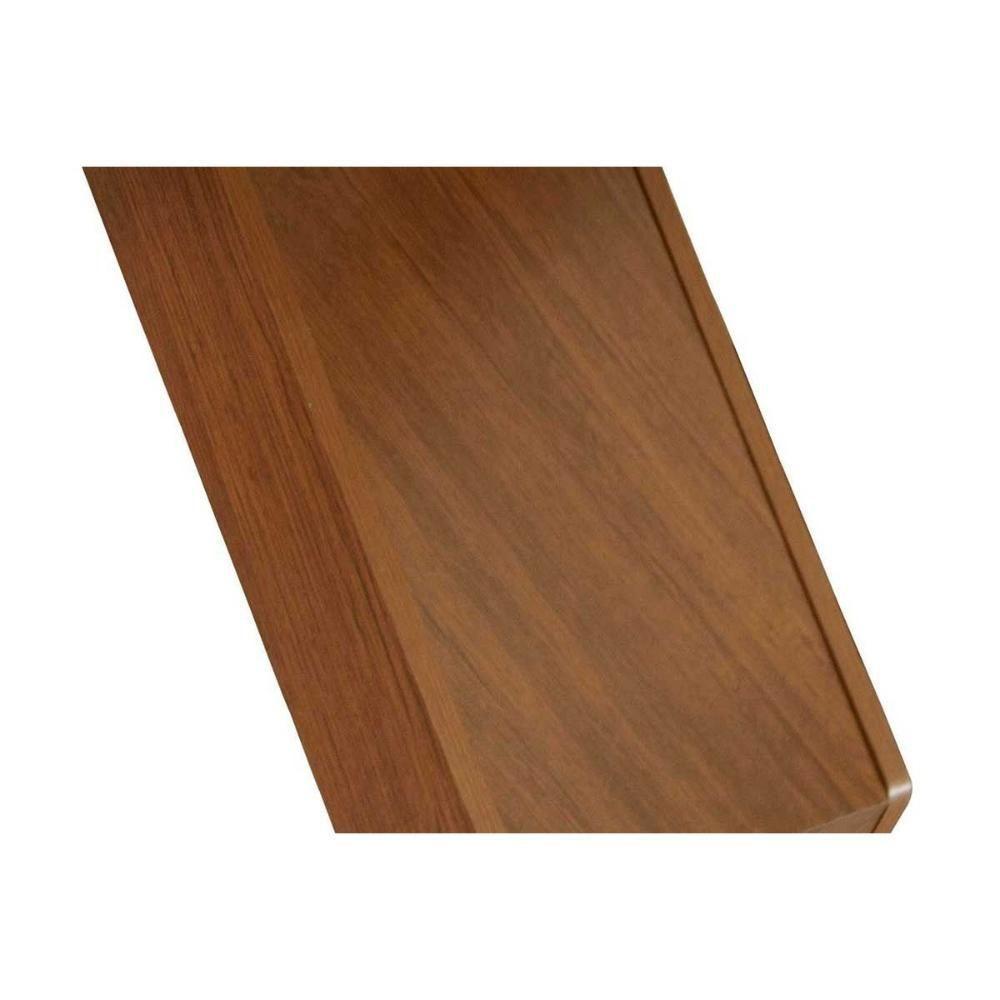 Mesa para Cozinha Alvorada + Tampo Madeirado Vidro Reto 180x90cm Imbuia/Off White - Rufato - 6