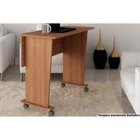 Mesa Multiuso Casal Dobrável ME4117 c/ Rodízios Amêndoa - Tecno Mobili - 1