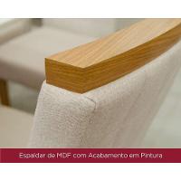 Kit 4 Cadeiras Sala Jantar Isa 4 Un Nature-veludo Light Linho - Henn - 22