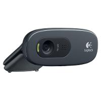 Web Cam Logitech C270 Hd 720p 3 Megapixels Com Microfone Cor Chumbo E Preto - 1