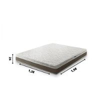 Colchão Casal Umaflex Marsala 1,58x1,98x0,24 Marrom/branco - 2