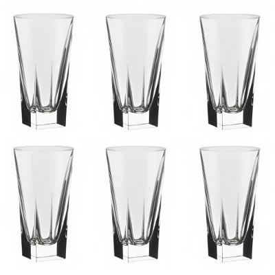 Conjunto De Copos De Cristal Para Suco 6 Peças 380 Ml Biona Oxford