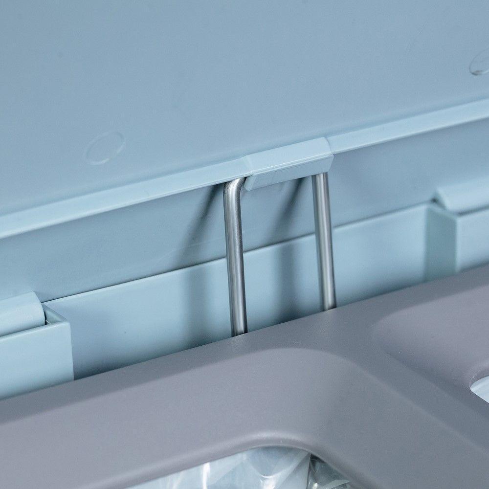 Lixeira Com Pedal Trium 30 L Com Duplo Compartimento Branco Ou - 5