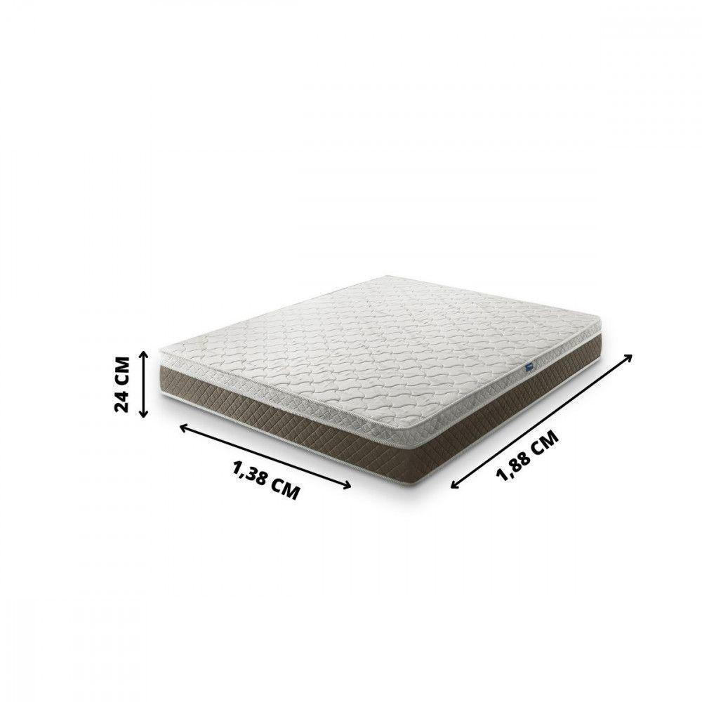 Colchão Casal Umaflex Marsala 1,38x1,88x0,24 Marrom/branco - 3