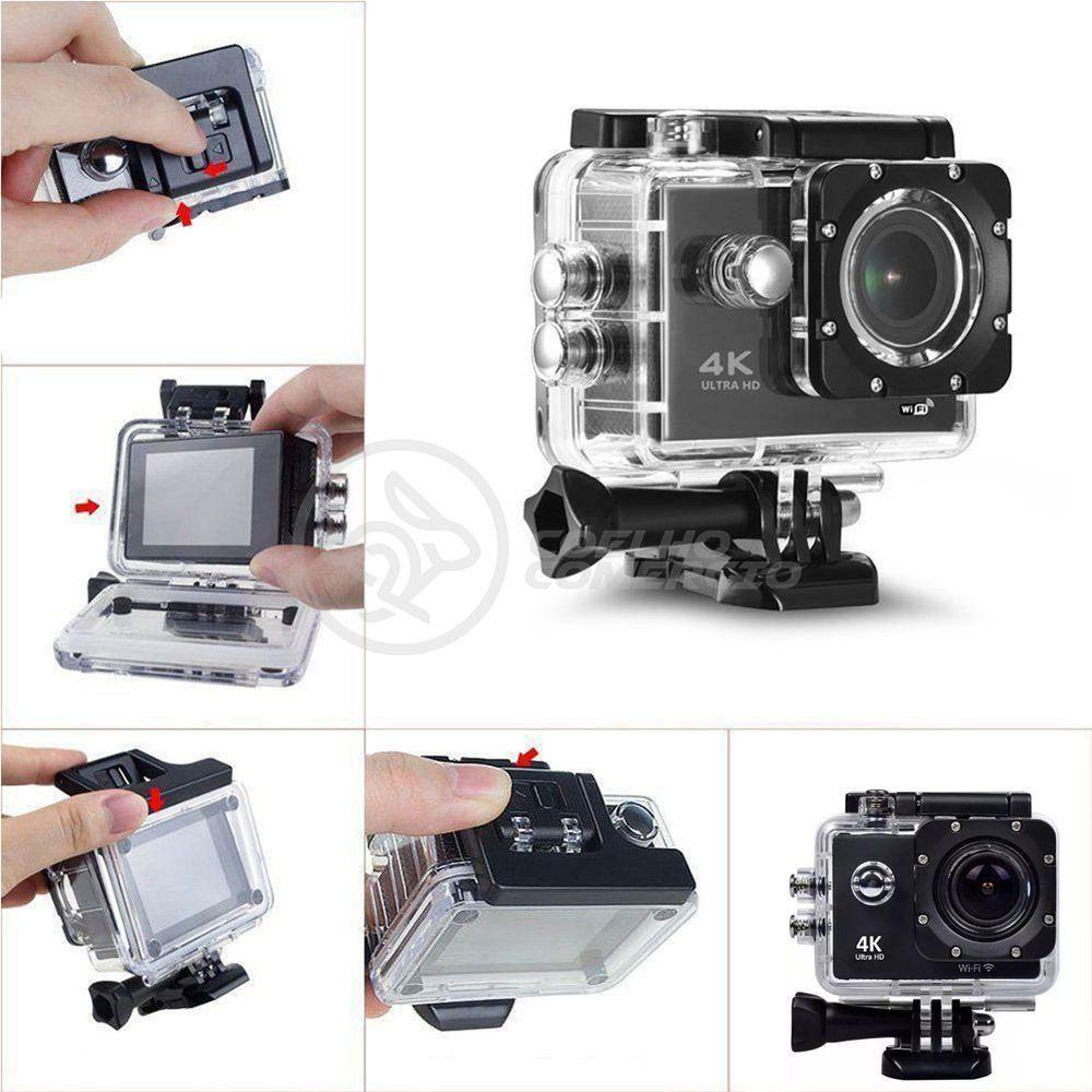 Go Cam Camera Vídeo Action Ação Wifi 4K 30M Estilo Gopro - 2