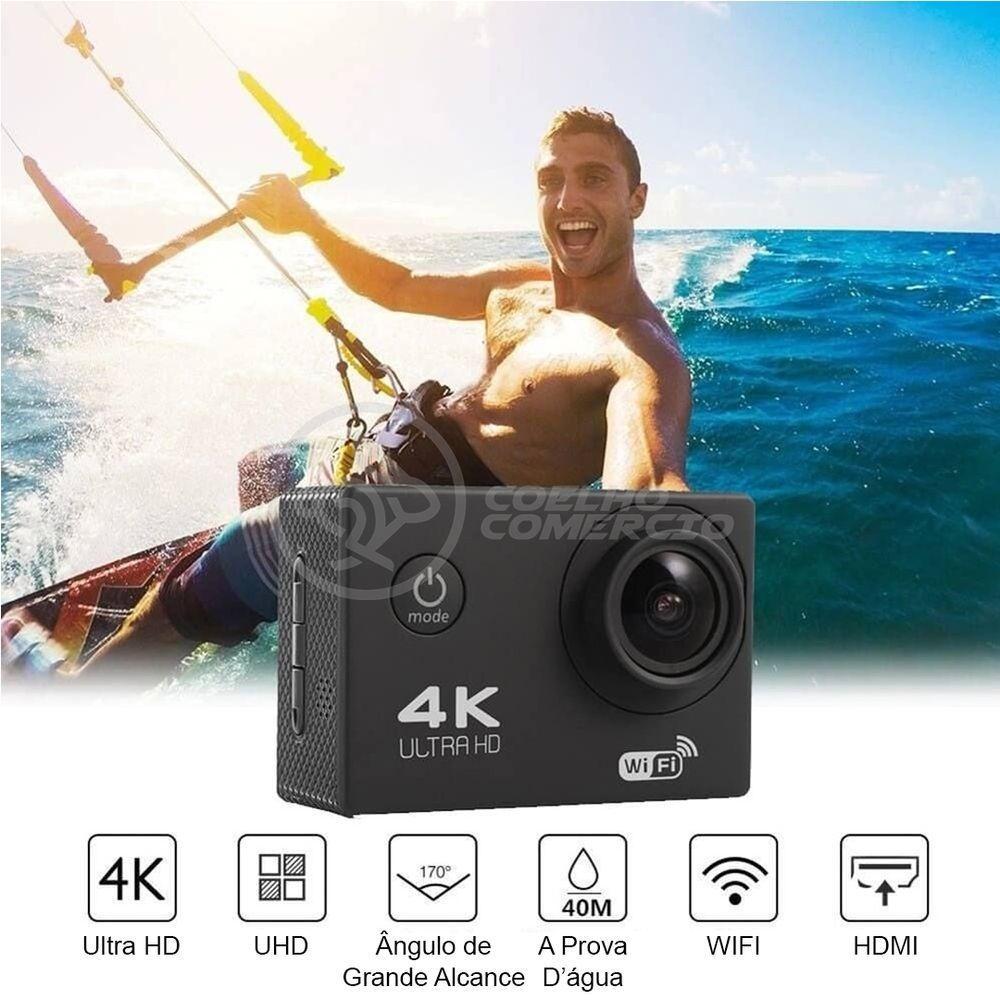 Go Cam Vídeo Action Ação Wifi 4K Sports Cam Ultra Hd Dv 30M - 2