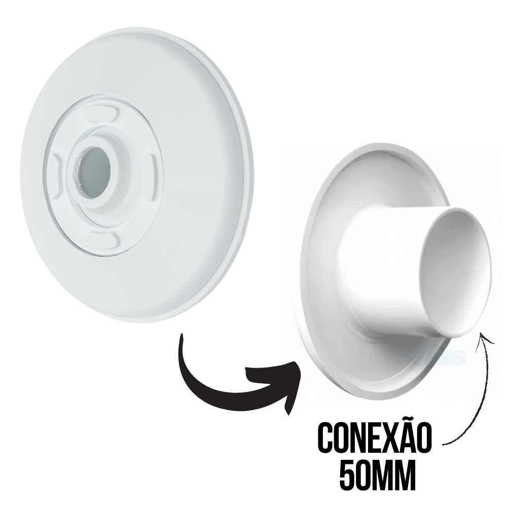 Dispositivo De Retorno Para Piscina De Alvenaria Com Jato Ajustável Em Abs 1 1/2" Ou 50mm - 2