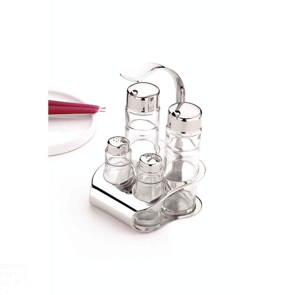 Frasco De Vidro Para Azeite Ou Vinagre Tramontina Utility Em Aço Inox Com Tampa Tramontina - 10