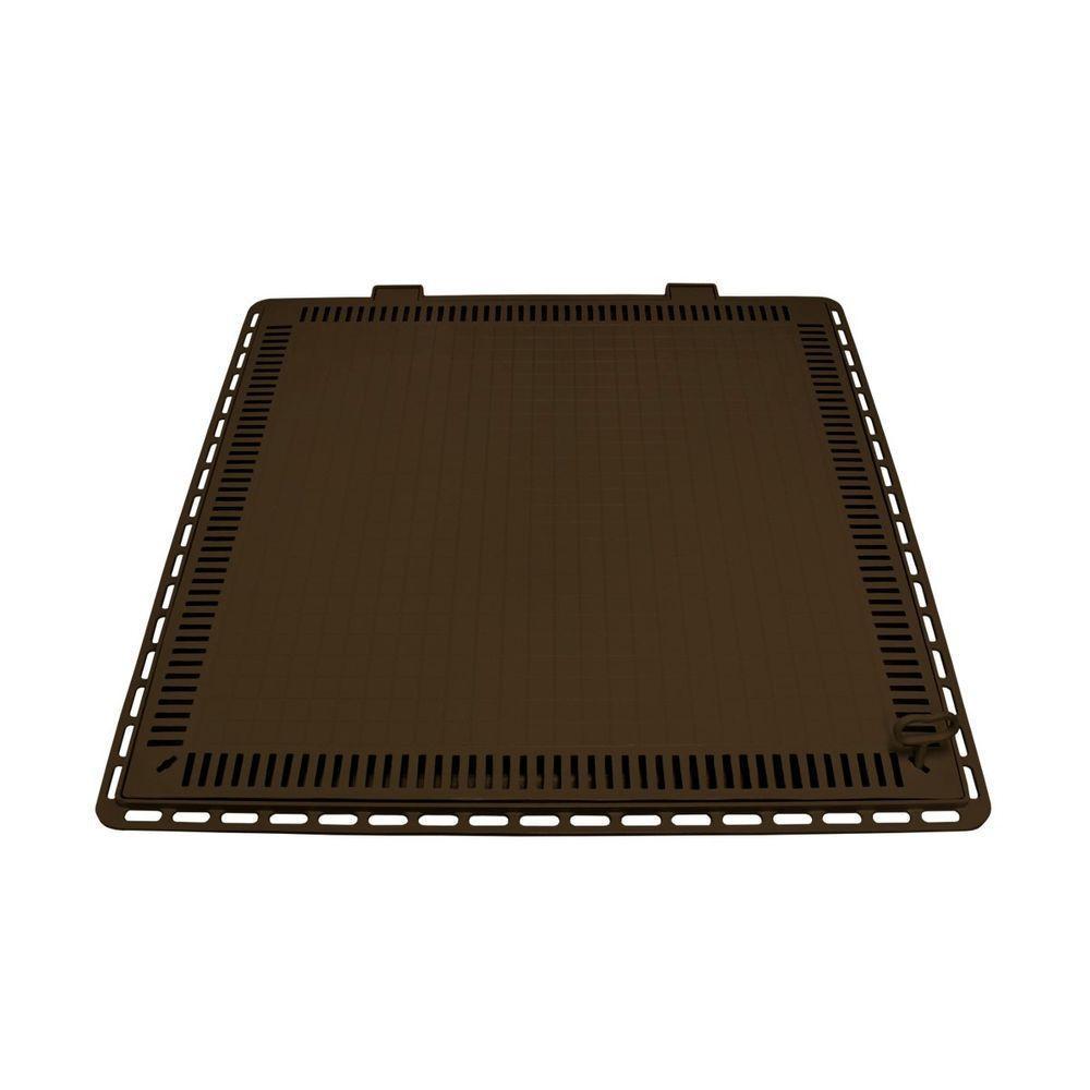 Tampa Casa De Máquina Piscina Lisa Art Grelha 110X110Cm M - 1