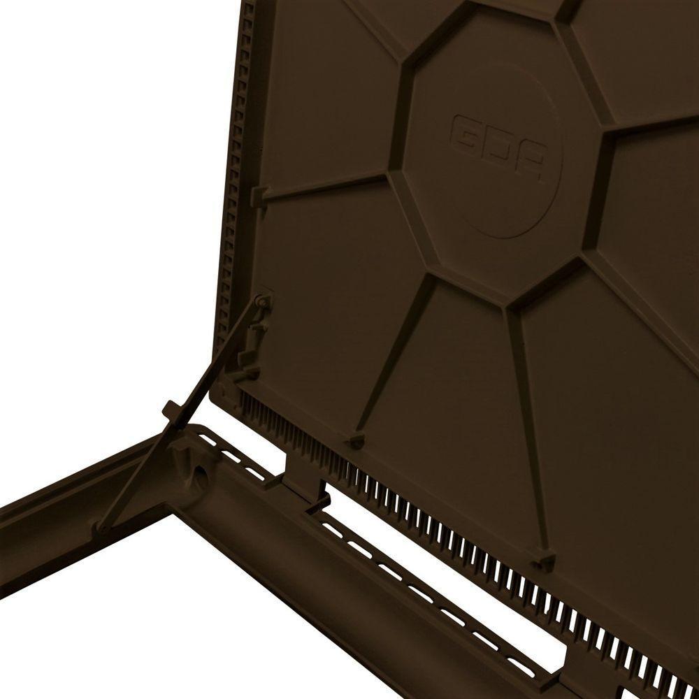 Tampa Casa De Máquina Piscina Lisa Art Grelha 110X110Cm M - 3