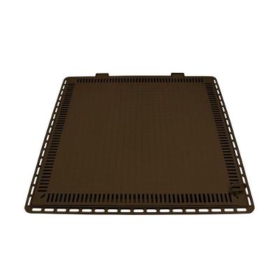 Tampa Casa De Máquina Piscina Lisa Art Grelha 110X110Cm M