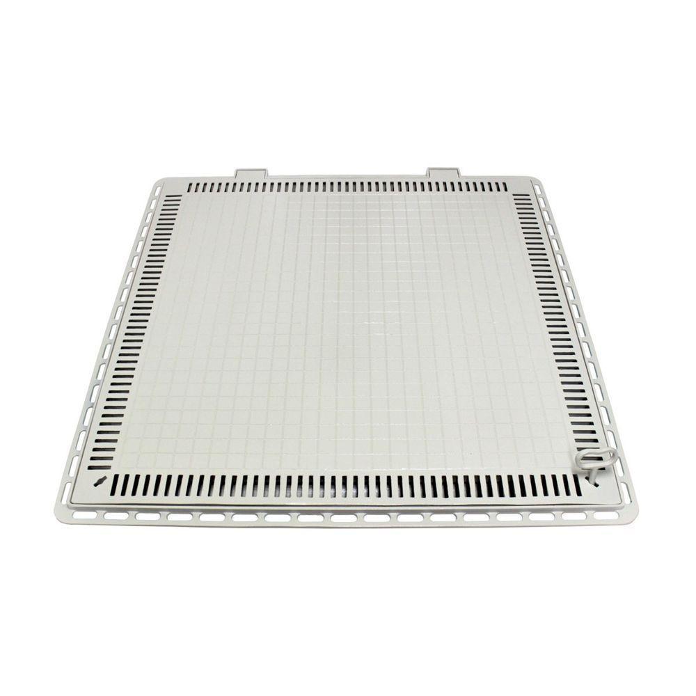 Tampa Casa De Máquina Piscina Lisa Art Grelha 110x110cm B2 - 1