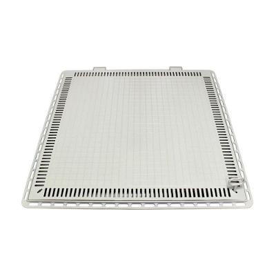 Tampa Casa De Máquina Piscina Lisa Art Grelha 110x110cm B2