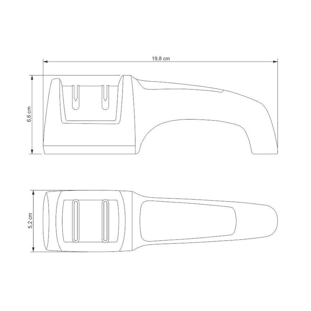 Afiador De Facas Profio Diamantado Com Suporte Em Abs E Aço Inox - Tramontina 24031000 - 4