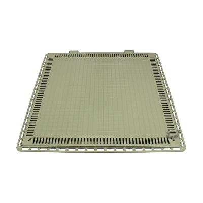 Tampa Casa De Máquina Piscina Lisa Art Grelha 110X110Cm B1