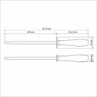 Chaira Tramontina Em Aço Carbono Cromado E Cabo Castanho Polywood Tramontina - 2