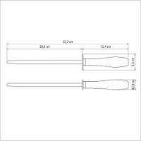 Chaira Tramontina Em Aço Carbono Cromado E Cabo Castanho Polywood Tramontina - 4