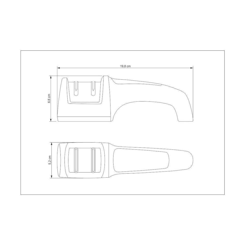 Afiador De Facas Tramontina Diamantado Com Suporte Em Abs - 2