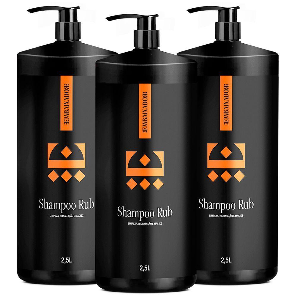 Kit 03 Shampoo Para Cabelo Rub Embaixador 2,5L - 1
