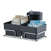 Kit 3Pçs Preto Future Porta Copos Suporte Guardanapo Mexedor - 3