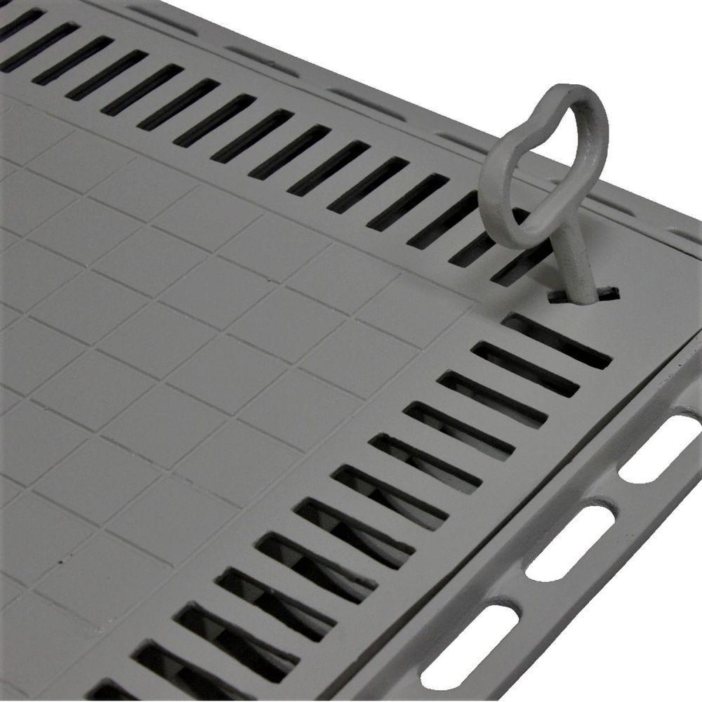 Tampa Casa De Máquina Piscina Lisa Art Grelha 110x110cm C - 5