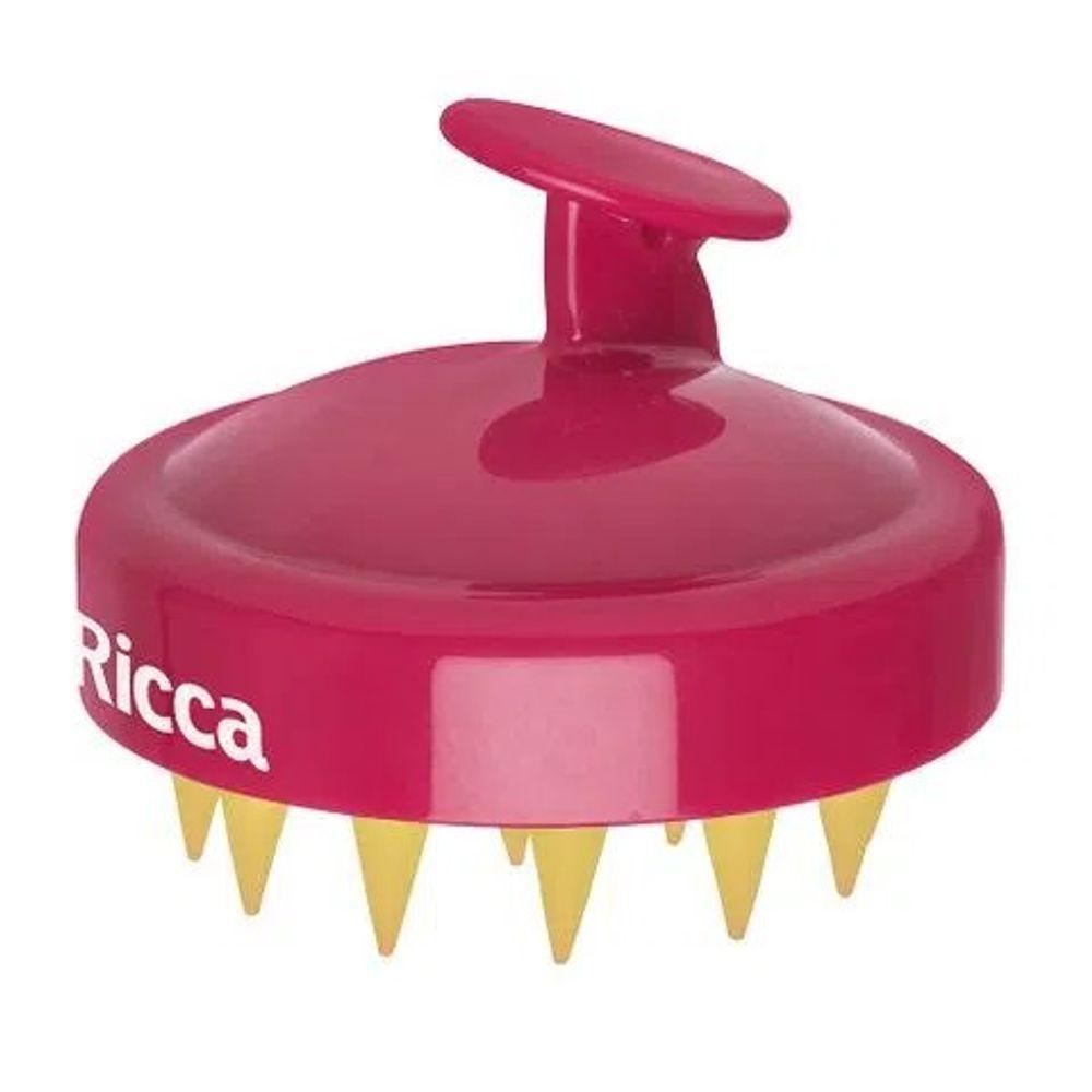 Massageador De Couro Cabeludo Shampoo Brush Ricca - 1
