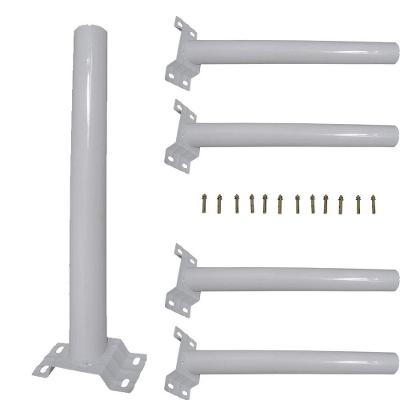 Suporte Barra Para Luminaria Solar Parede Iluminaçao 5 Un Po