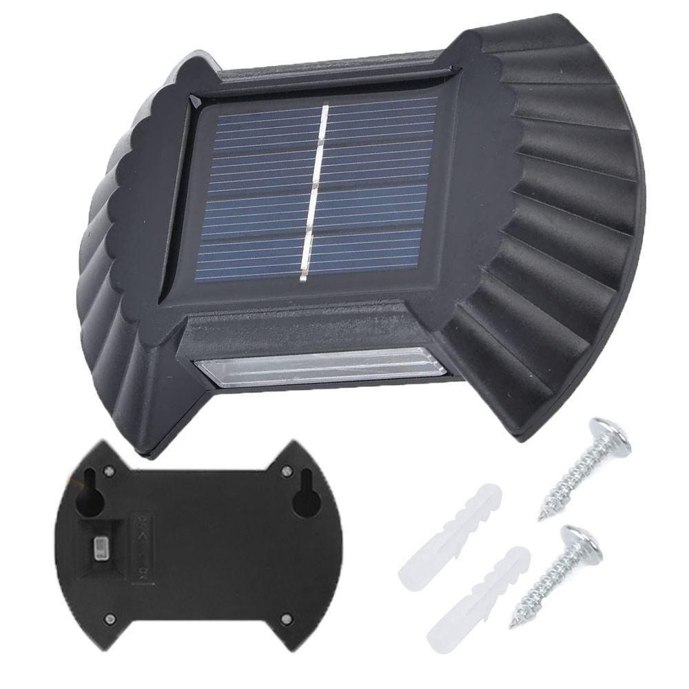 Luminaria Solar Led Parede Arandela Spot Luz Ambiente Baliza - 1