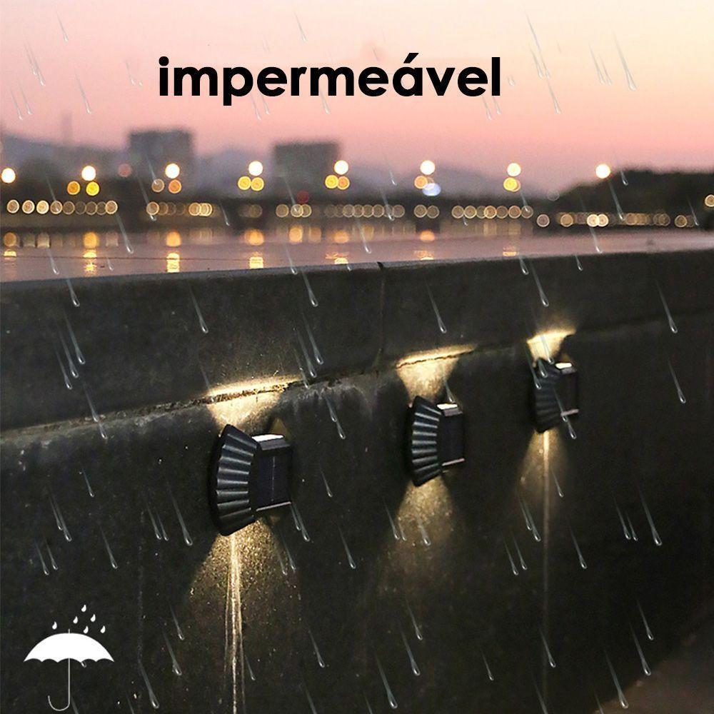 Luminaria Solar Led Parede Arandela Spot Luz Ambiente Baliza - 2