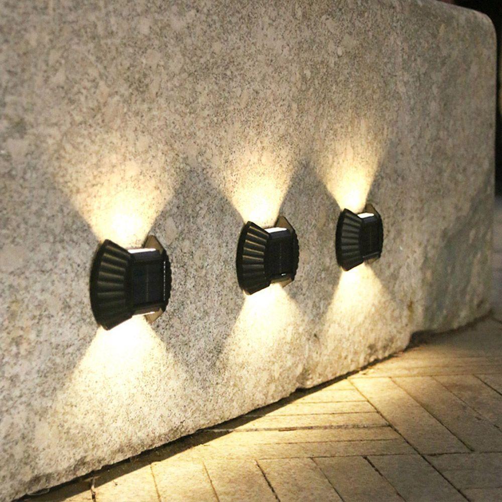 Luminaria Solar Led Parede Arandela Spot Luz Ambiente Baliza - 4