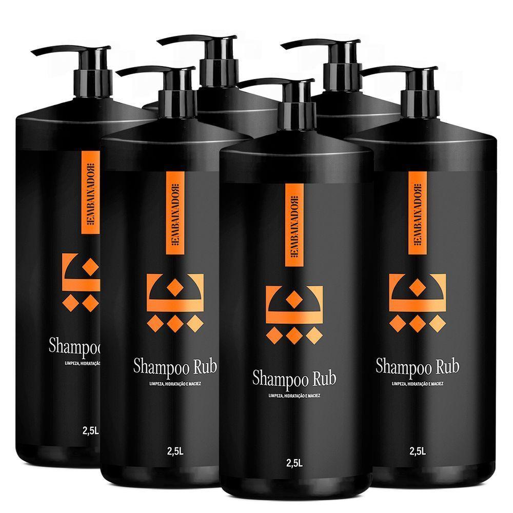 Kit 06 Shampoo Para Cabelo Rub Embaixador 2,5L - 1