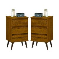Conjunto De 2 Mesas De Cabeceira Mundo Retrô Freijo - 1