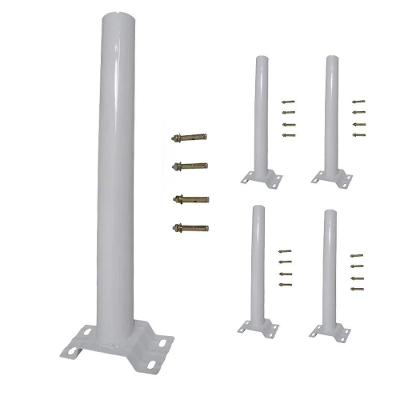 Suporte Barra Luminaria Solar 5 Unid Parede Poste Rua Aço