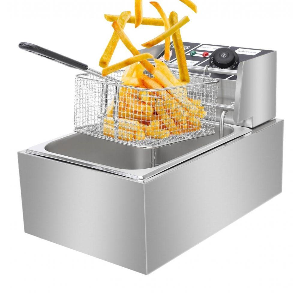 Fritadeira Elétrica 1 Cuba Aço Inox 6 Litros 220V 2500w - 2