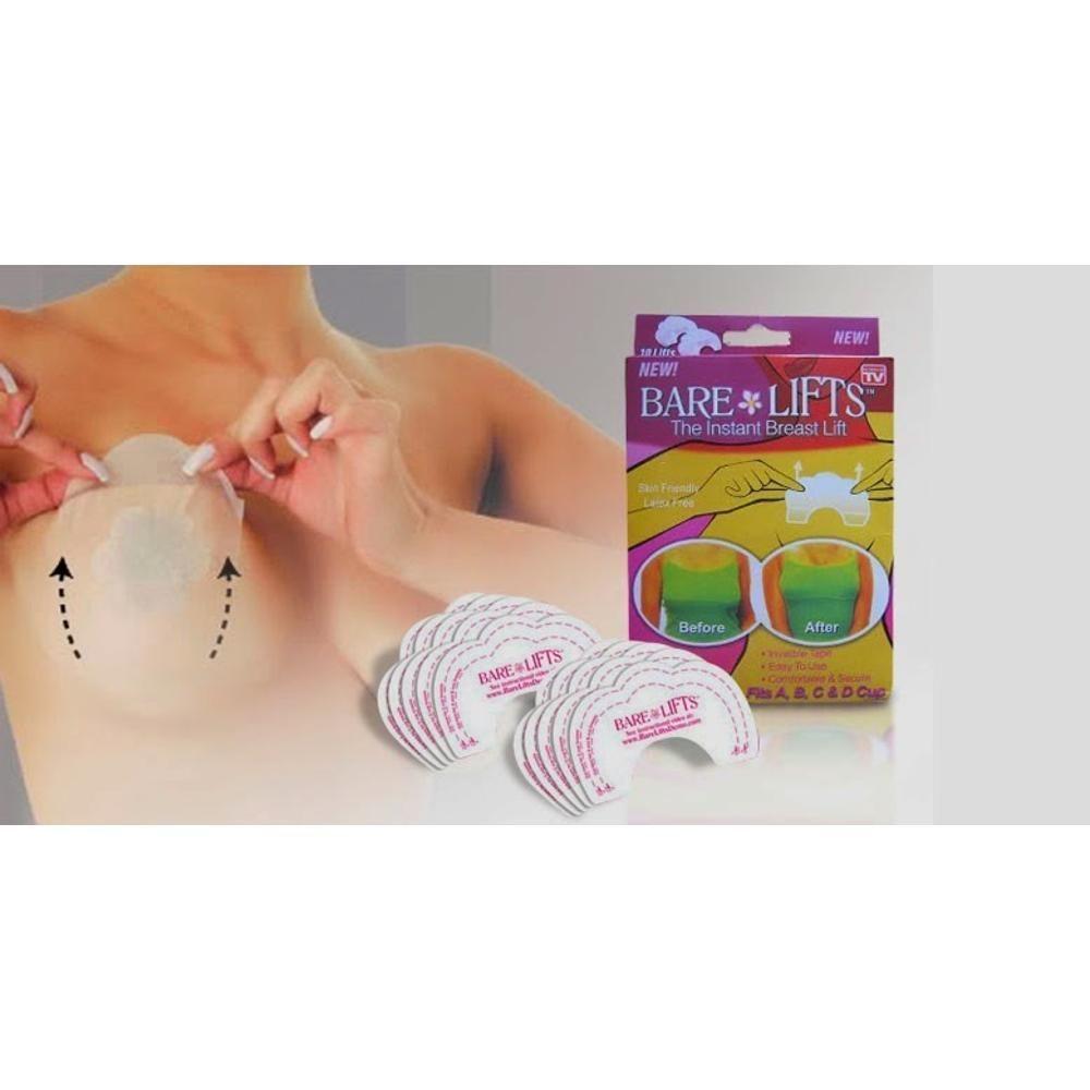 Adesivos Levanta Seios Bare Lifts - Kit Com 10 Adesivos 5 Pares - 2