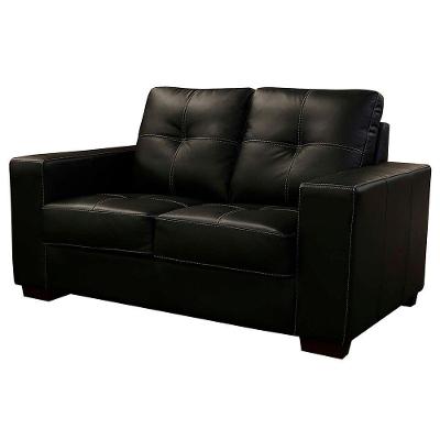 Sofá De Couro 2 Lugares Londres 151Cm M06 Preto 450