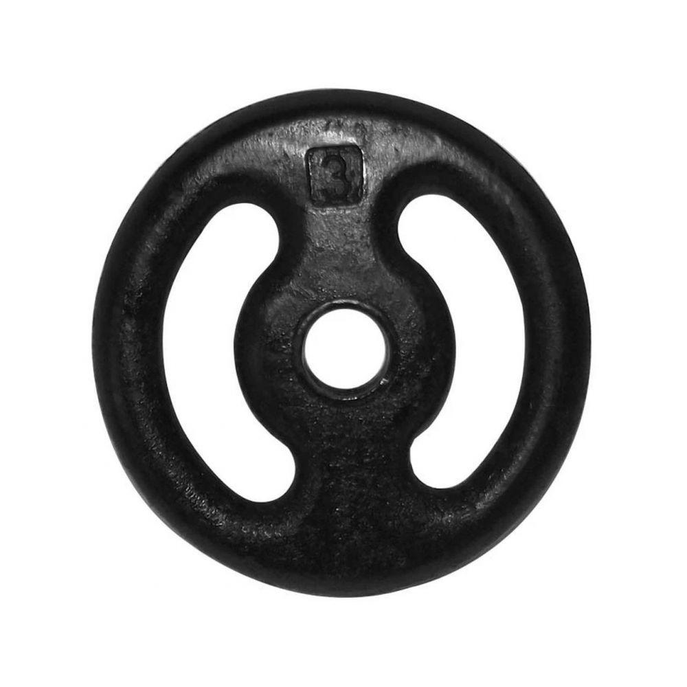 Anilha Ferro Fundido Pintada Fitness Academia 3Kg - 1