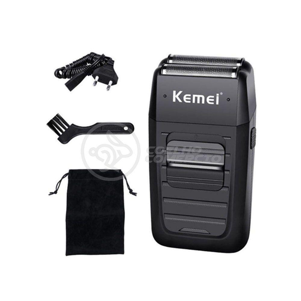 Maquina Barbear Kemei 1102 Barbeador Aparador Bivolt Sem Fio - Presente Dia Dos Namorados Nº2 - 2