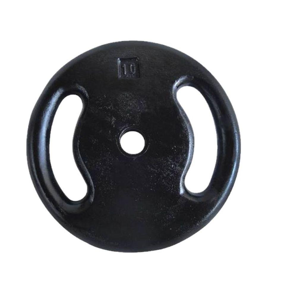 Anilha Ferro Fundido Pintada Academia 10 Kg - 1