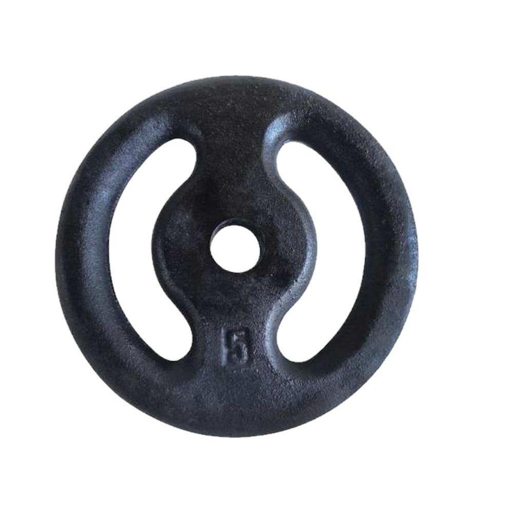 Anilha Ferro Fundido Pintada Academia 5,0 Kg - 1