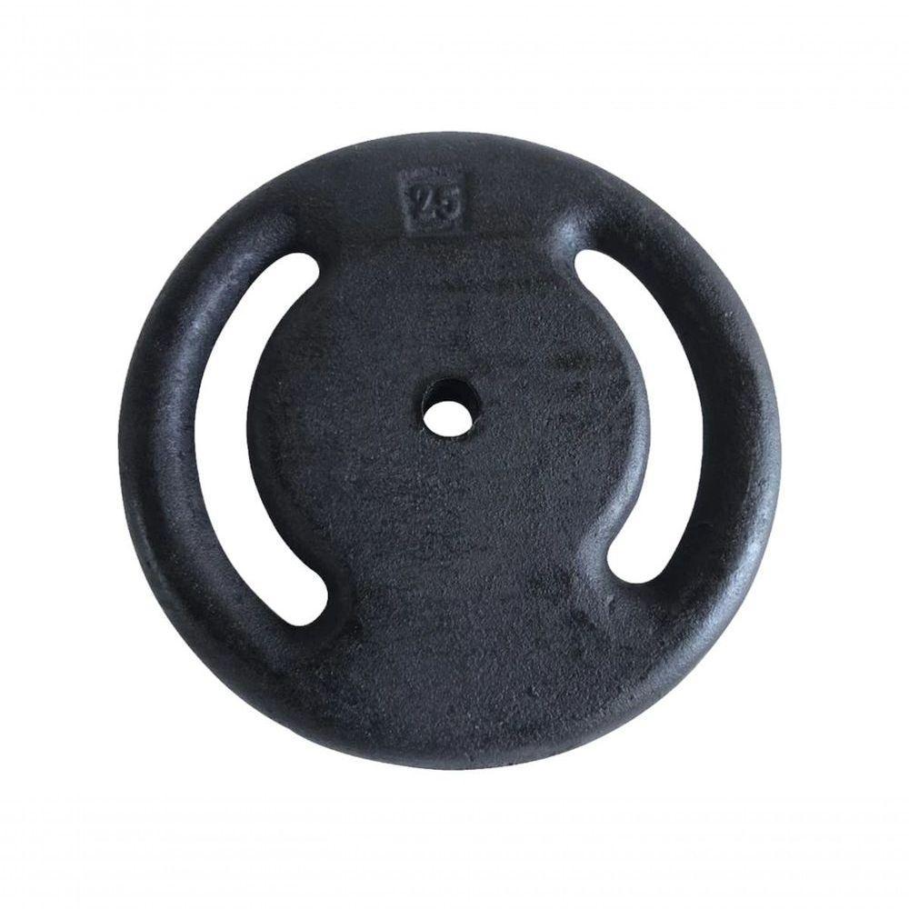 Anilha Ferro Fundido Pintada Academia 25 Kg - 1