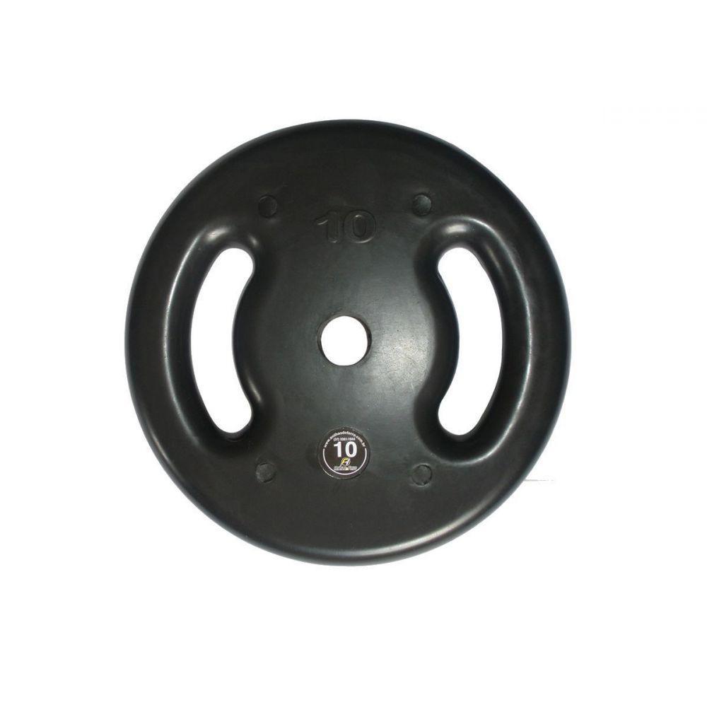 Anilha de Ferro Fundido Injetada Alça Lateral 10,0Kg - 1