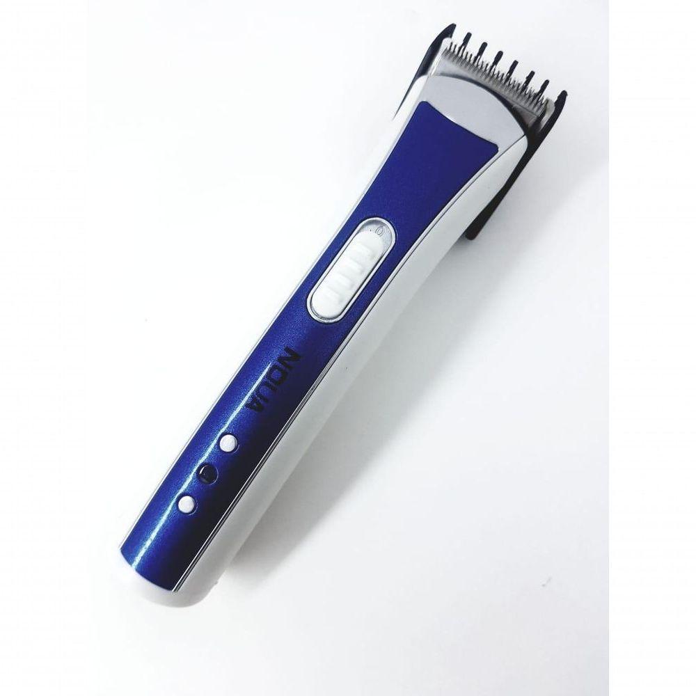 Máquina Noua Corta Cabelo Fazer Barba Recarregável Azul - 5