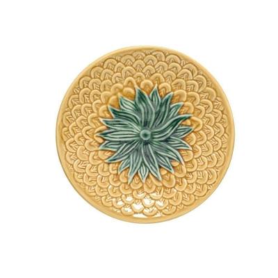 Prato De Sobremesa Copa E Cia Versailles Abacaxi Em Cerâmica Artesanal