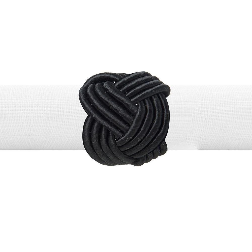 Argola De Guardanapo Copa E Cia 4 Pçs Traccia Preto - 1