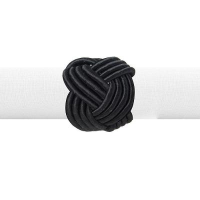 Argola De Guardanapo Copa E Cia 4 Pçs Traccia Preto