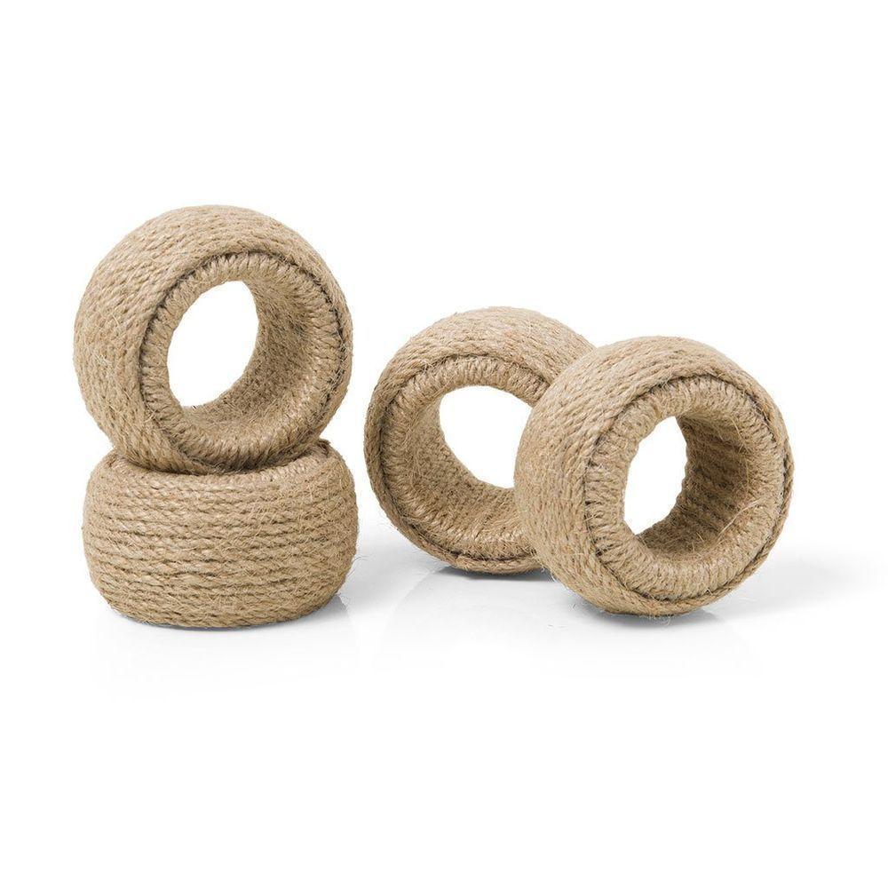 Argola De Guardanapo Copa E Cia 4 Pçs Complement Cordas - 1